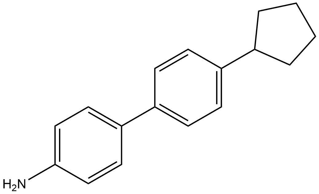 4'-Cyclopentyl[1,1'-biphenyl]-4-amine Structure