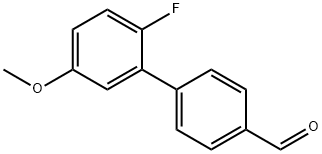 2'-Fluoro-5'-methoxy-[1,1'-biphenyl]-4-carbaldehyde 化学構造式