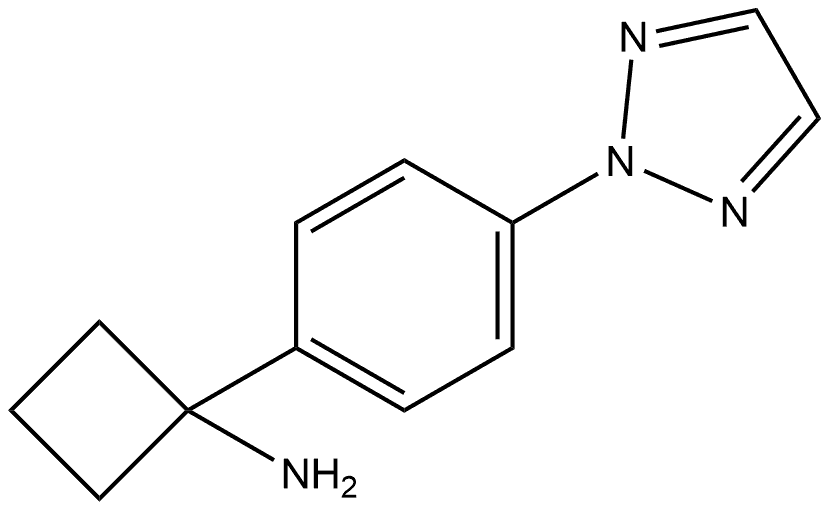 1-(4-(2H-1,2,3-三氮唑-2-基)苯基)环丁胺,1515355-74-4,结构式