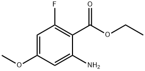 Ethyl 2-amino-6-fluoro-4-methoxybenzoate Structure