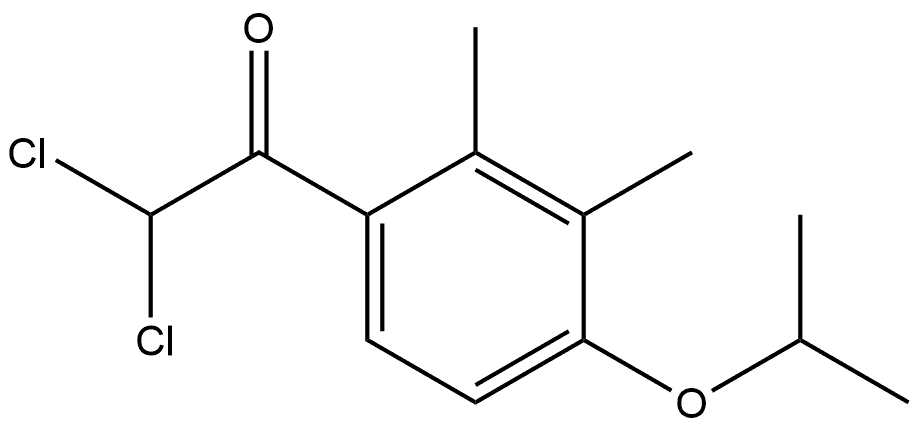 2,2-dichloro-1-(4-isopropoxy-2,3-dimethylphenyl)ethanone Structure