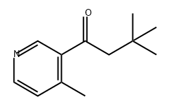 1-Butanone, 3,3-dimethyl-1-(4-methyl-3-pyridinyl)- Structure