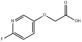 2-[(6-Fluoropyridin-3-yl)oxy]acetic acid 化学構造式