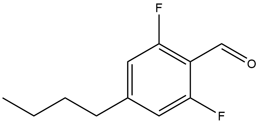 4-butyl-2,6-difluorobenzaldehyde,1515948-52-3,结构式