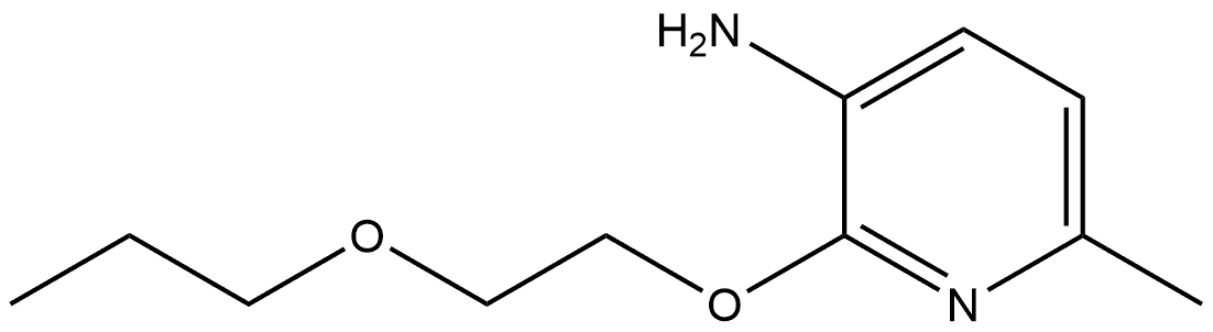 3-Pyridinamine, 6-methyl-2-(2-propoxyethoxy)- Structure