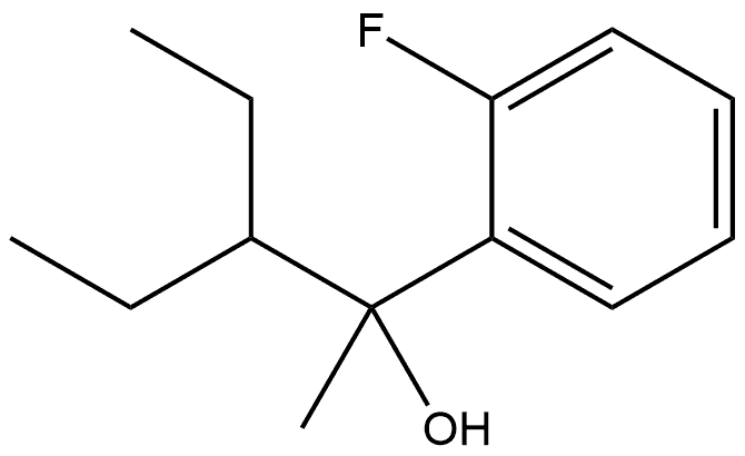 α-(1-Ethylpropyl)-2-fluoro-α-methylbenzenemethanol Struktur