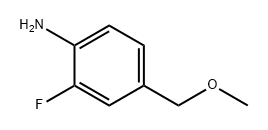 Benzenamine, 2-fluoro-4-(methoxymethyl)- Struktur