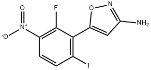 5-(2,6-二氟-3-硝基苯基)异噁唑-3-胺,1516381-60-4,结构式