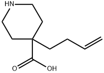 4-(丁-3-烯-1-基)哌啶-4-羧酸 结构式
