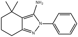 2H-Indazol-3-amine, 4,5,6,7-tetrahydro-4,4-dimethyl-2-phenyl-,1517001-88-5,结构式