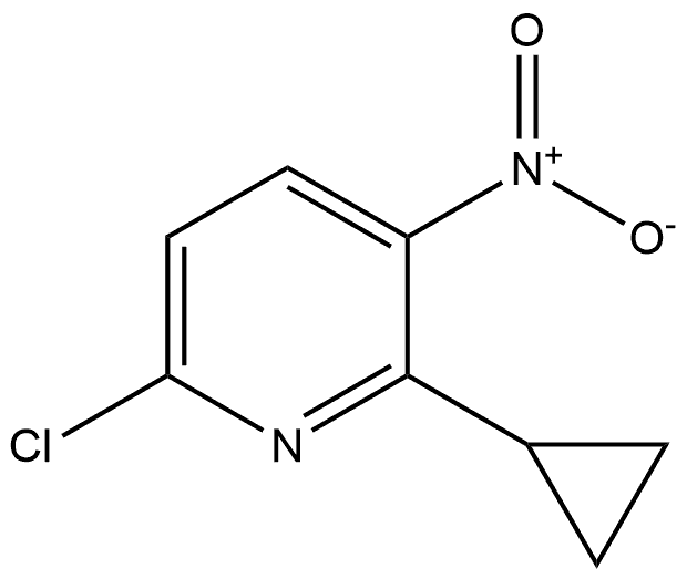 6-Chloro-2-cyclopropyl-3-nitropyridine Structure