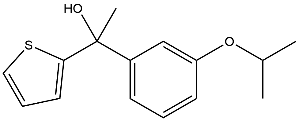 1-(3-isopropoxyphenyl)-1-(thiophen-2-yl)ethanol|