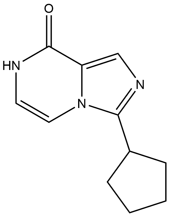 3-Cyclopentylimidazo[1,5-a]pyrazin-8(7H)-one Struktur