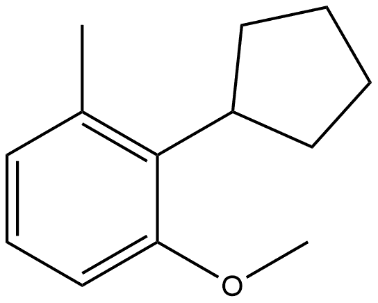 2-cyclopentyl-1-methoxy-3-methylbenzene Structure