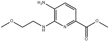 5-氨基-6-[(2-甲氧基乙基)氨基]-2-吡啶甲酸甲酯, 1517348-92-3, 结构式