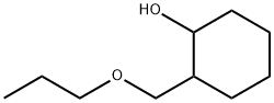 Cyclohexanol, 2-(propoxymethyl)- Struktur