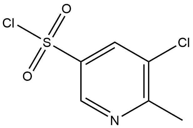 5-chloro-6-methylpyridine-3-sulfonyl chloride Structure