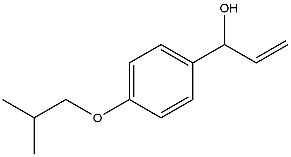 α-Ethenyl-4-(2-methylpropoxy)benzenemethanol Structure