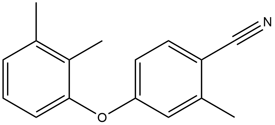 4-(2,3-Dimethylphenoxy)-2-methylbenzonitrile Structure