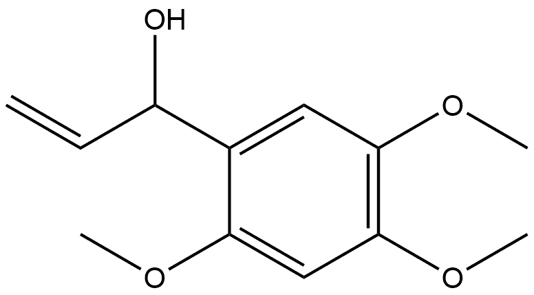 Benzenemethanol, α-ethenyl-2,4,5-trimethoxy- Struktur