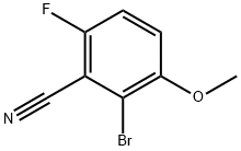 Benzonitrile, 2-bromo-6-fluoro-3-methoxy- Structure