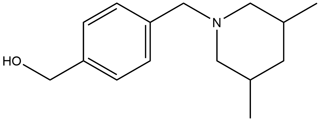 4-[(3,5-DIMETHYL-1-PIPERIDINYL)METHYL]BENZOIC ACID,1517920-17-0,结构式