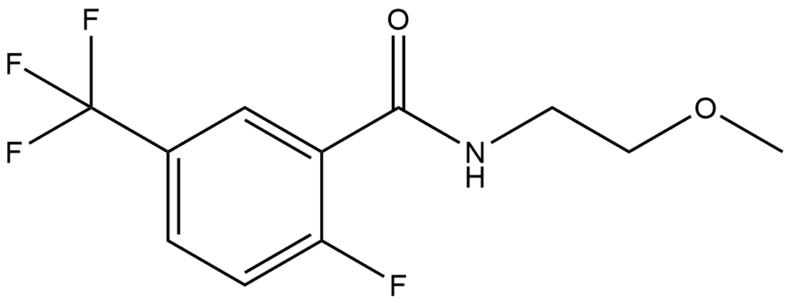 2-Fluoro-N-(2-methoxyethyl)-5-(trifluoromethyl)benzamide Struktur