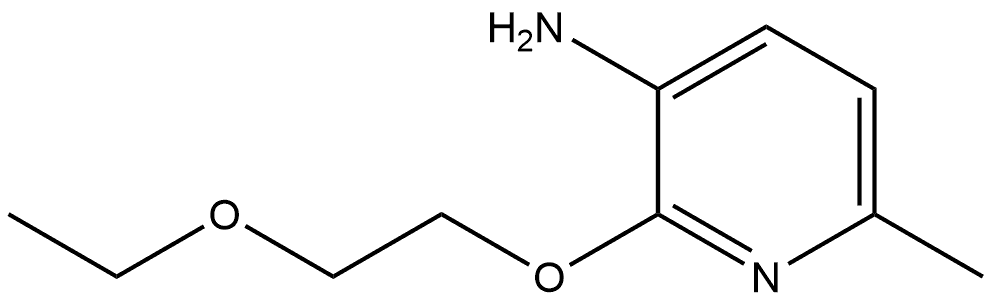 2-(2-Ethoxyethoxy)-6-methyl-3-pyridinamine Structure