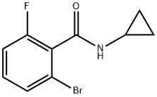 2-Bromo-N-cyclopropyl-6-fluorobenzamide,1518519-00-0,结构式