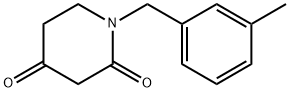 1-(3-Methylbenzyl)piperidine-2,4-dione Struktur