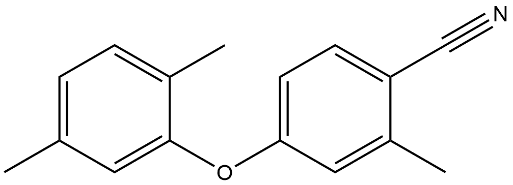 4-(2,5-Dimethylphenoxy)-2-methylbenzonitrile Structure