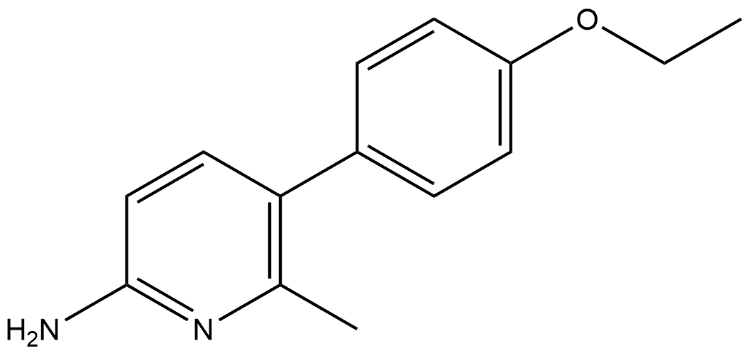 2-Pyridinamine, 5-(4-ethoxyphenyl)-6-methyl- Structure