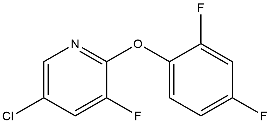 5-Chloro-2-(2,4-difluorophenoxy)-3-fluoropyridine 结构式