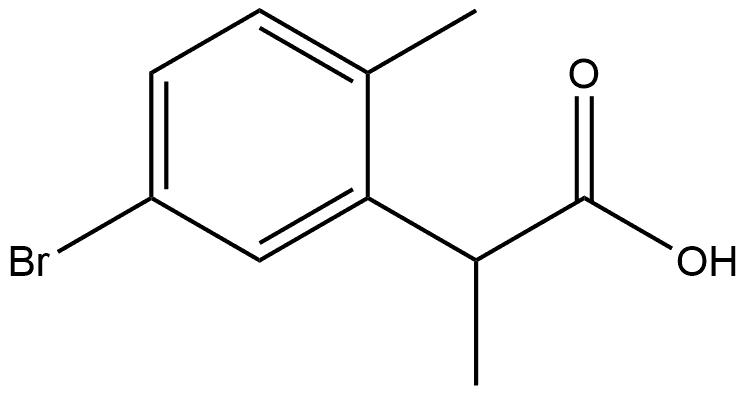 2-(5-bromo-2-methylphenyl)propanoic acid Structure