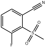 3-Fluoro-2-(methylsulphonyl)benzonitrile,1519307-21-1,结构式