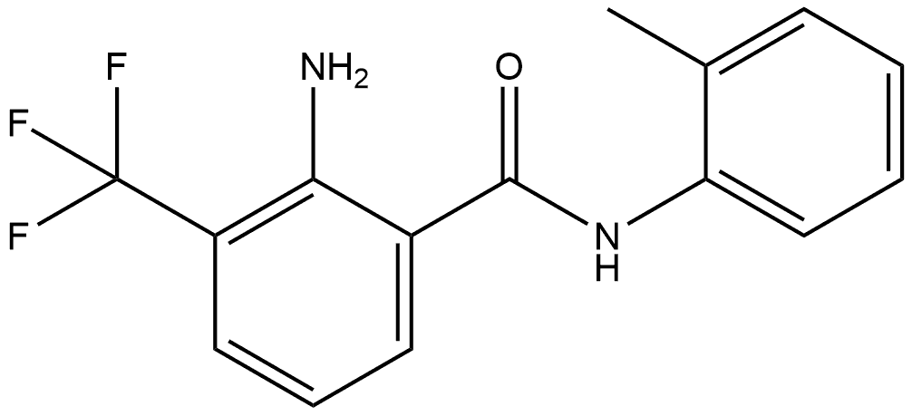 2-Amino-N-(2-methylphenyl)-3-(trifluoromethyl)benzamide Structure