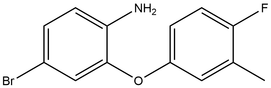 4-Bromo-2-(4-fluoro-3-methylphenoxy)benzenamine Structure