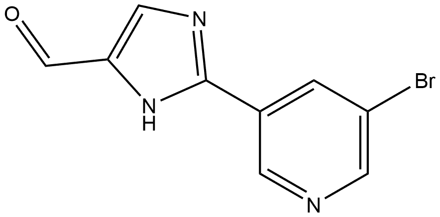 2-(5-溴-3-吡啶基)咪唑-5-甲醛,1519543-65-7,结构式