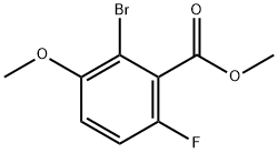 Methyl 2-bromo-6-fluoro-3-methoxybenzoate, 1519610-45-7, 结构式