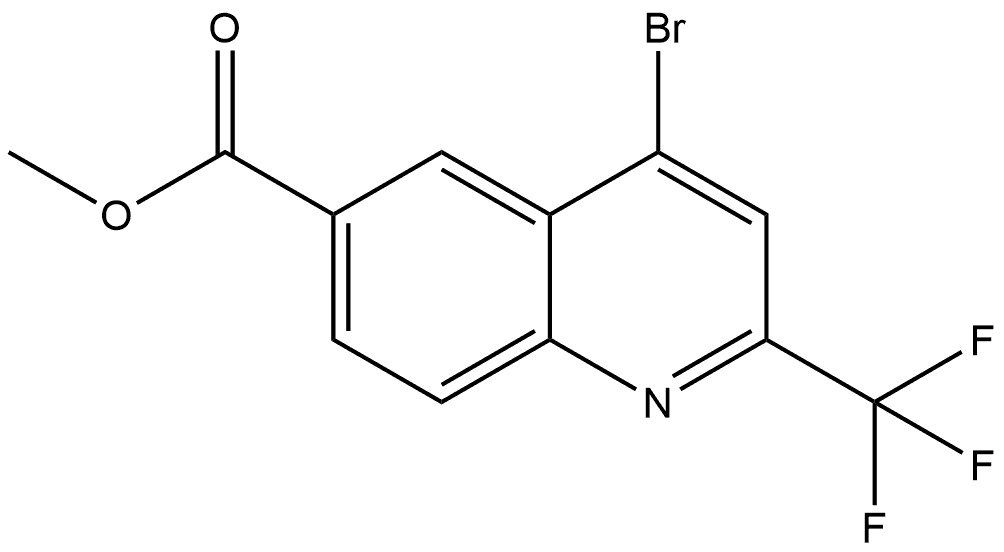 methyl 4-bromo-2-(trifluoromethyl)quinoline-6-carboxylate Structure