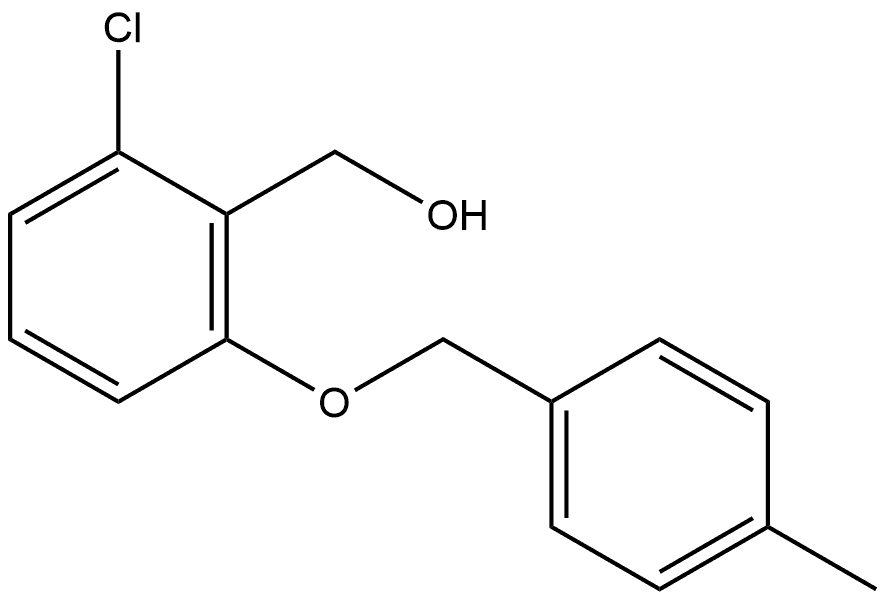 2-Chloro-6-[(4-methylphenyl)methoxy]benzenemethanol Structure