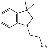 2-(3,3-Dimethyl-2,3-dihydro-1h-indol-1-yl)ethan-1-amine 化学構造式