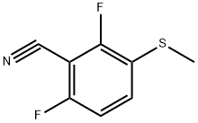 Benzonitrile, 2,6-difluoro-3-(methylthio)- Structure
