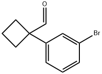 Cyclobutanecarboxaldehyde, 1-(3-bromophenyl)- Structure