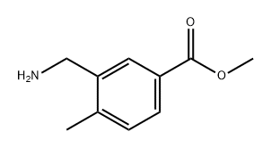 Benzoic acid, 3-(aminomethyl)-4-methyl-, methyl ester Structure
