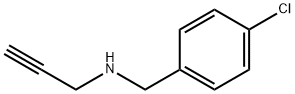 Benzenemethanamine, 4-chloro-N-2-propyn-1-yl- Struktur