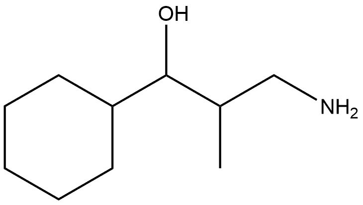3-Amino-1-cyclohexyl-2-methylpropan-1-ol 化学構造式