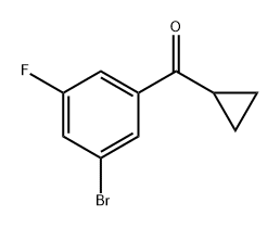 Methanone, (3-bromo-5-fluorophenyl)cyclopropyl-,1520528-95-3,结构式