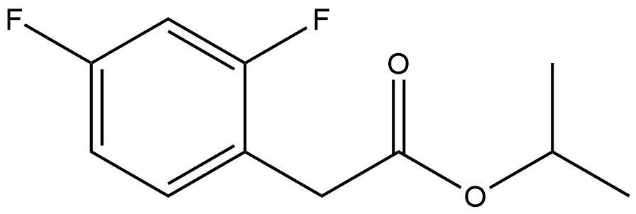 1-Methylethyl 2,4-difluorobenzeneacetate Structure