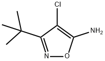 5-Isoxazolamine, 4-chloro-3-(1,1-dimethylethyl)- 化学構造式